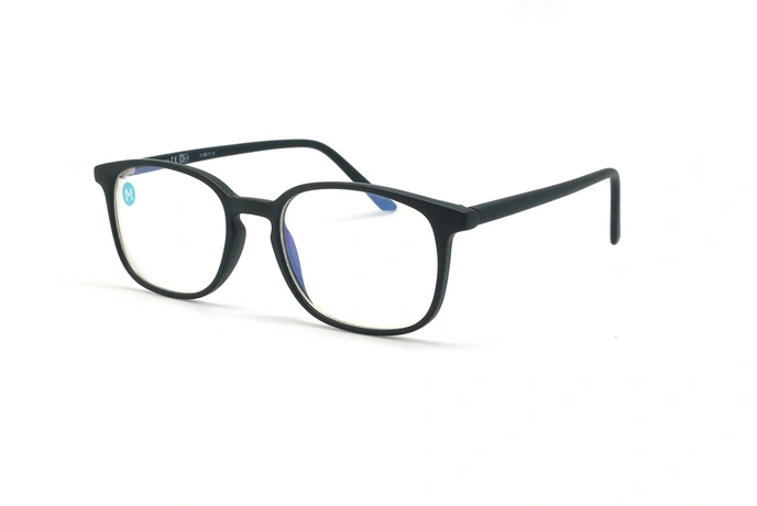 عینک آماده بلوکنترل مربعی ویستان VISTAN OB0801 - مشکی - عکاسی وحدت - زاویه سه رخ 