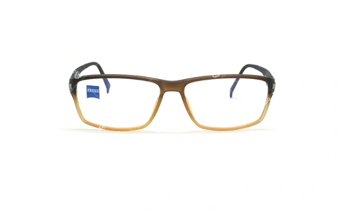 عینک طبی کائوچویی زایس ZEISS ZS20002 - قهوه ای طیف دار - عکاسی وحدت - زاویه روبرو