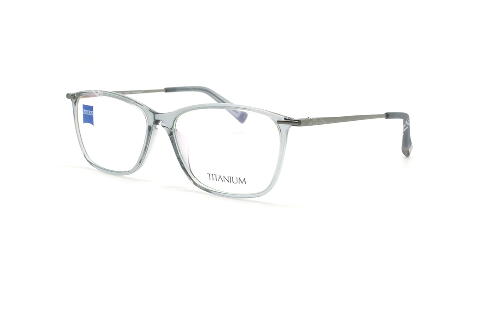 عینک طبی مستطیلی زایس ZEISS ZS10013 - شیشه ای طوسی - عکاسی وحدت - زاویه سه رخ