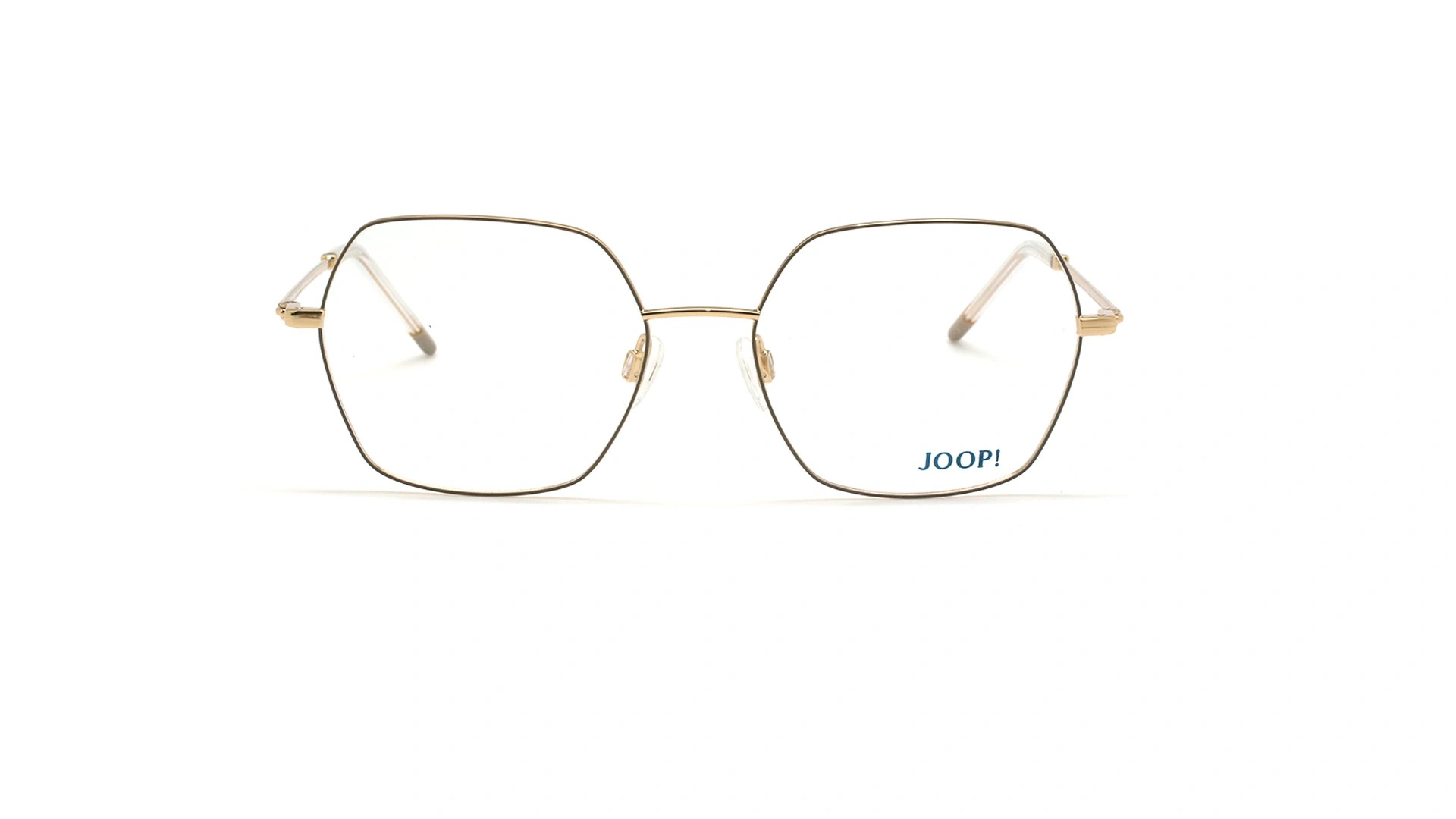 عینک طبی چند ضلعی جوپ - JOOP 83254 -مشکی طلایی - عکاسی وحدت - زاویه روبرو