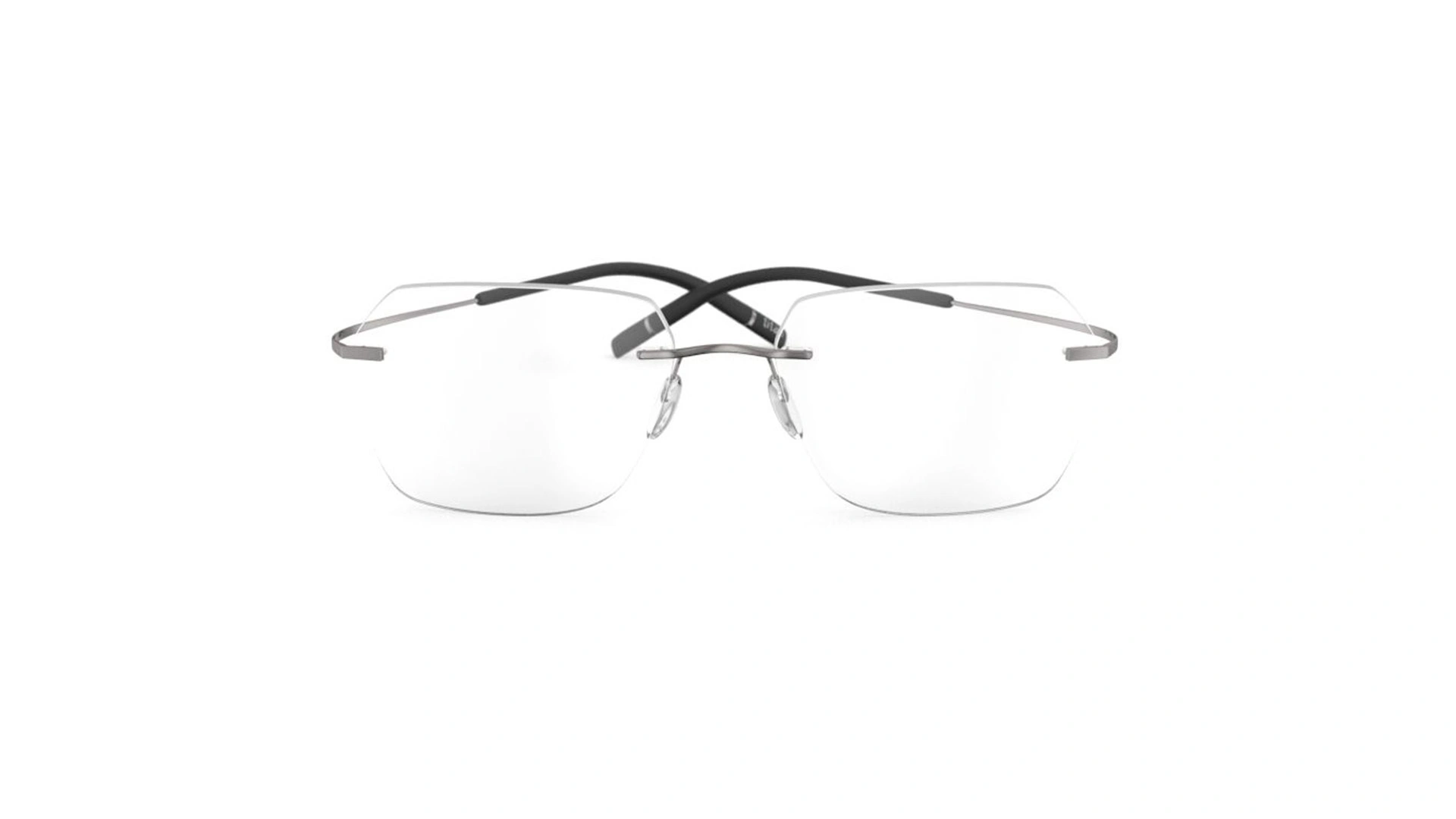 عینک طبی گریف مربعی سیلوئت - 5541 Silhouette Tma The Icon - نقره ای - عکاسی وحدت - زاویه روبرو
