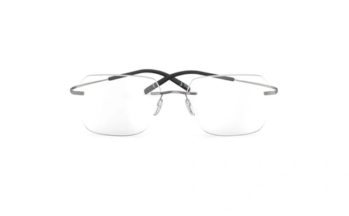 عینک طبی گریف مربعی سیلوئت - 5541 Silhouette Tma The Icon - نقره ای - عکاسی وحدت - زاویه روبرو