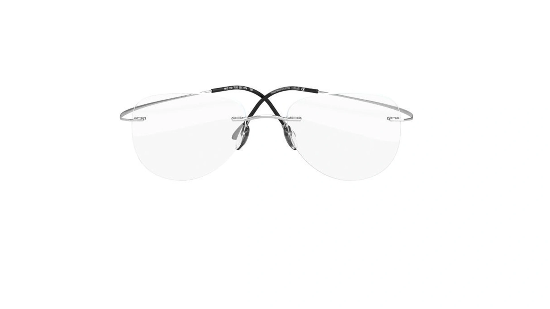 عینک طبی گریف سیلوئت - 5515 Silhouette TMA - نقره ای - عکاسی وحدت - زاویه روبرو
