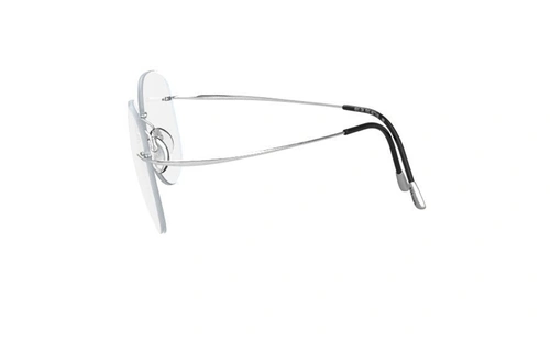 عینک طبی گریف سیلوئت - 5515 Silhouette TMA - نقره ای - عکاسی وحدت - زاویه کنار