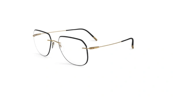عینک طبی خلبانی سیلوئت - 5500 Silhouette Titan - مشکی - عکاسی وحدت - زاویه سه رخ