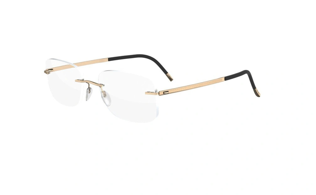 عینک طبی گریف سیلوئت - 5471 Silhouette GOLD - طلایی - عکاسی وحدت - زاویه سه رخ 