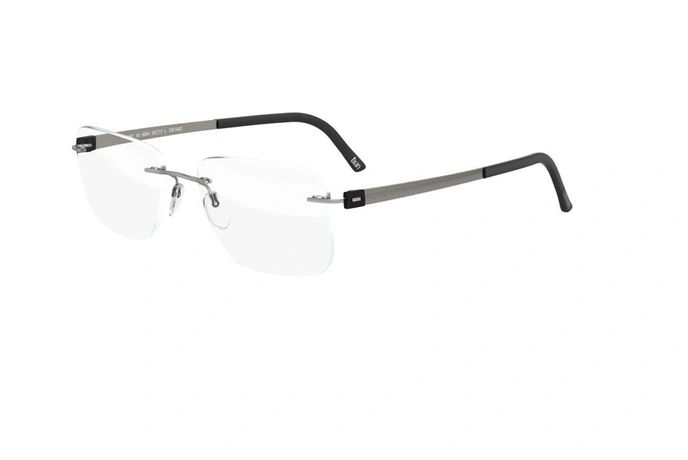 عینک طبی گریف سیلوئت - 5446 Silhouette - طوسی - عکاسی وحدت - زاویه سه رخ 