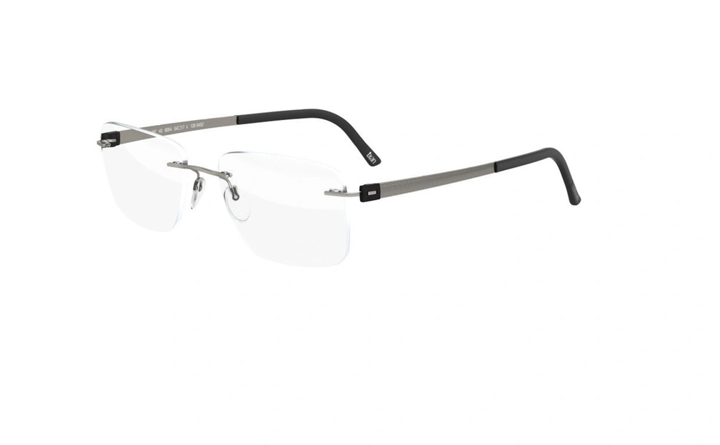 عینک طبی گریف سیلوئت - 5446 Silhouette - طوسی - عکاسی وحدت - زاویه سه رخ 