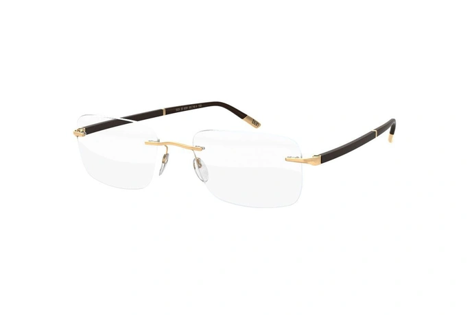 عینک طبی گریف سیلوئت - 5424 Silhouette Gold - طلایی - سه رخ 