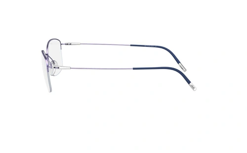 عینک طبی زیرگریف سیلوئت -4551 Silhouette titan - آبی نقره ای - عکاسی وحدت - زاویه سه رخ - آبی نقره ای - عکاسی وحدت - زاویه کنار