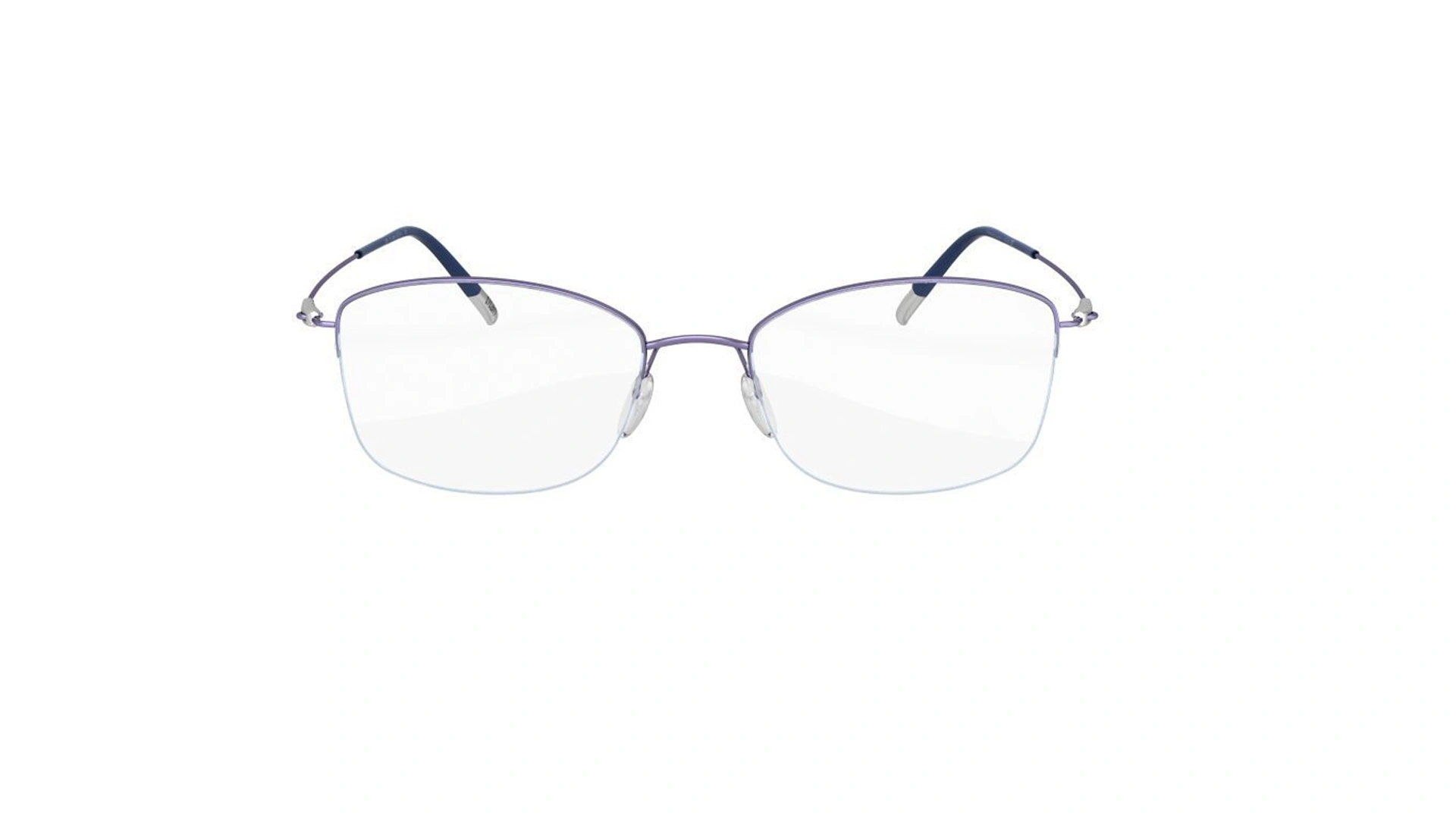 عینک طبی زیرگریف سیلوئت -4551 Silhouette titan - آبی نقره ای - عکاسی وحدت - زاویه روبرو