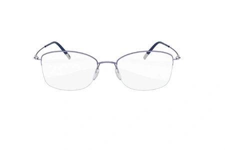 عینک طبی زیرگریف سیلوئت -4551 Silhouette titan - آبی نقره ای - عکاسی وحدت - زاویه روبرو