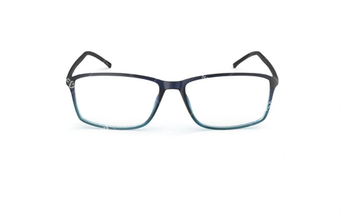 عینک طبی مستطیلی سیلوئت -2893 Silhouette SPX - مشکی آبی - عکاسی وحدت - زاویه روبرو