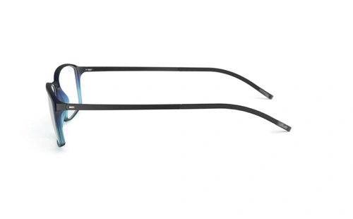 عینک طبی مستطیلی سیلوئت -2893 Silhouette SPX - مشکی آبی - عکاسی وحدت - زاویه کنار
