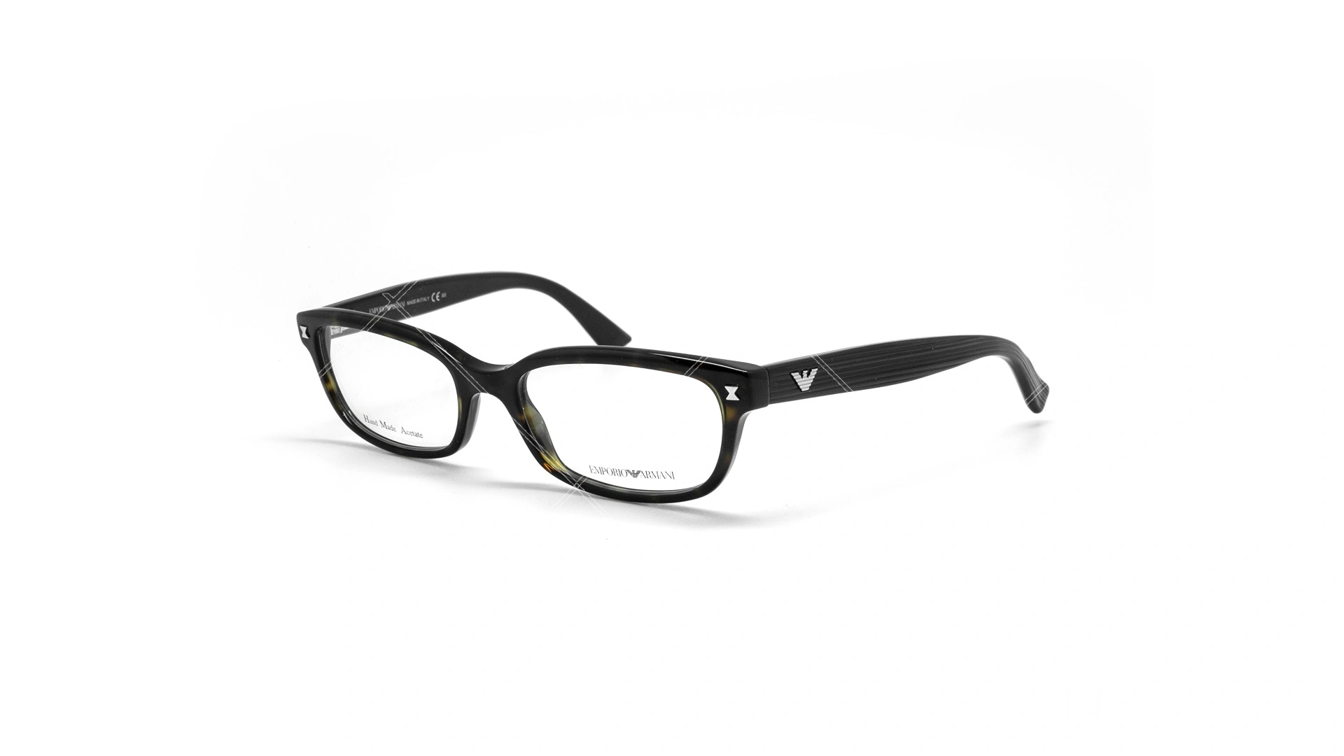 عینک طبی بیضی امپریو آرمانی - Emporio Armani EA9862 - مشکی هاوانا - عکاسی وحدت - زاویه سه رخ