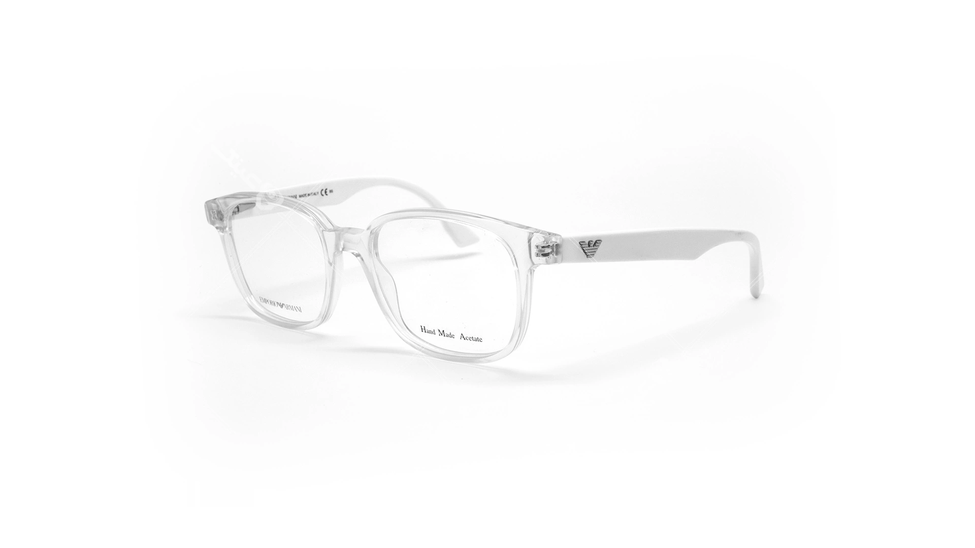 عینک طبی مستطیلی امپریو آرمانی - Emporio Armani EA9733 - سفید - عکاسی وحدت - زاویه سه رخ