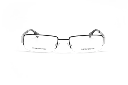 عینک طبی زیرگریف امپریو آرمانی - Emporio Armani EA9598 - مشکی سفید - عکاسی وحدت - زاویه روبرو