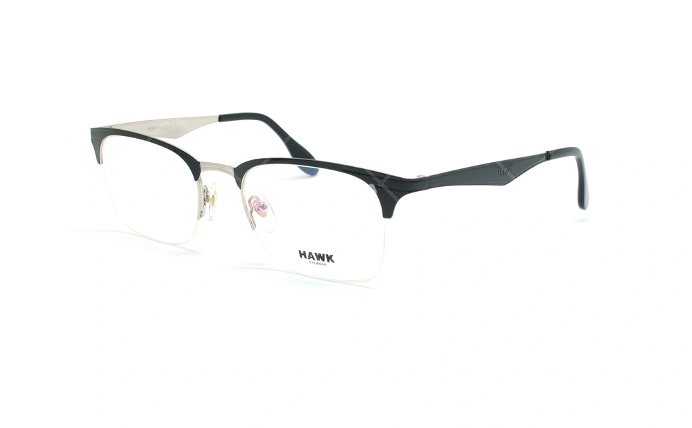 عینک طبی زیرگریف هاوک - HAWK HW7175 - مشکی - عکاسی وحدت - زاویه سه رخ 