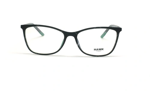 عینک طبی گربه ای هاوک - HAWK HW7121 - مشکی - عکاسی وحدت - زاویه روبرو