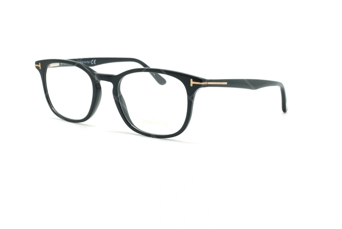 عینک طبی مربعی تام فورد - TOM FORD TF5505 - مشکی - عکاسی وحدت - زاویه سه رخ 