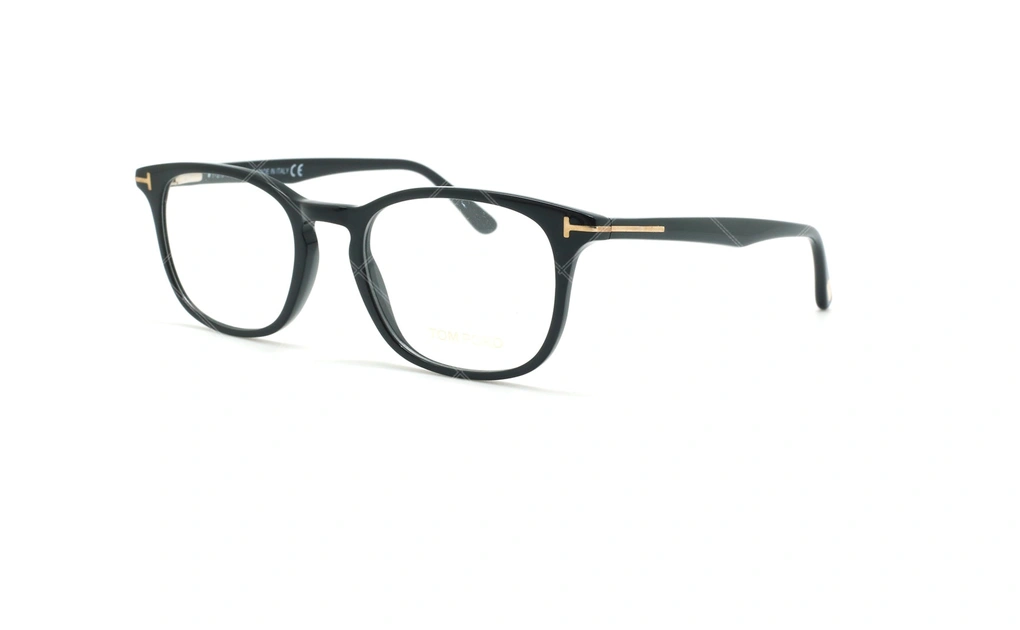 عینک طبی مربعی تام فورد - TOM FORD TF5505 - مشکی - عکاسی وحدت - زاویه سه رخ 