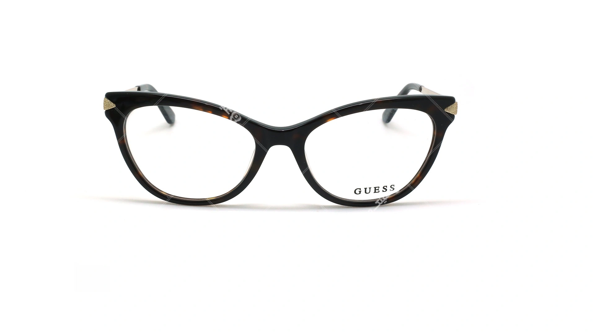 عینک طبی گربه ای گس - GUESS GU2683 - قهوه ای هاوانا - عکاسی وحدت - زاویه روبرو