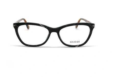 عینک طبی گربه ای گس - GUESS GU2668 - مشکی قهوه ای هاوانا - عکاسی وحدت - زاویه روبرو
