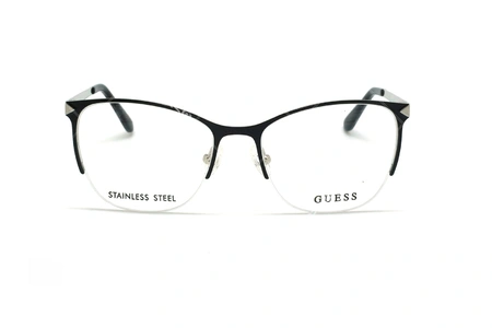 عینک طبی گربه ای گس - GUESS GU2666 - مشکی - عکاسی وحدت - زاویه روبرو