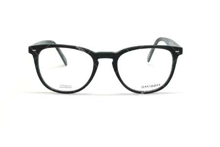 عینک طبی کائوچویی دیویدوف DAVIDOFF 91066 - مشکی مات - عکاسی وحدت - زاویه روبرو