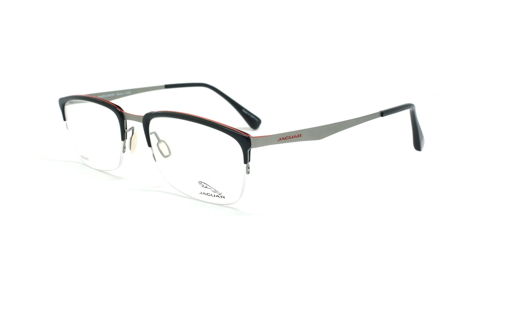 عینک طبی زیرگریف جگوار JAGUAR 39511 - مشکی - عکاسی وحدت - زاویه سه رخ 