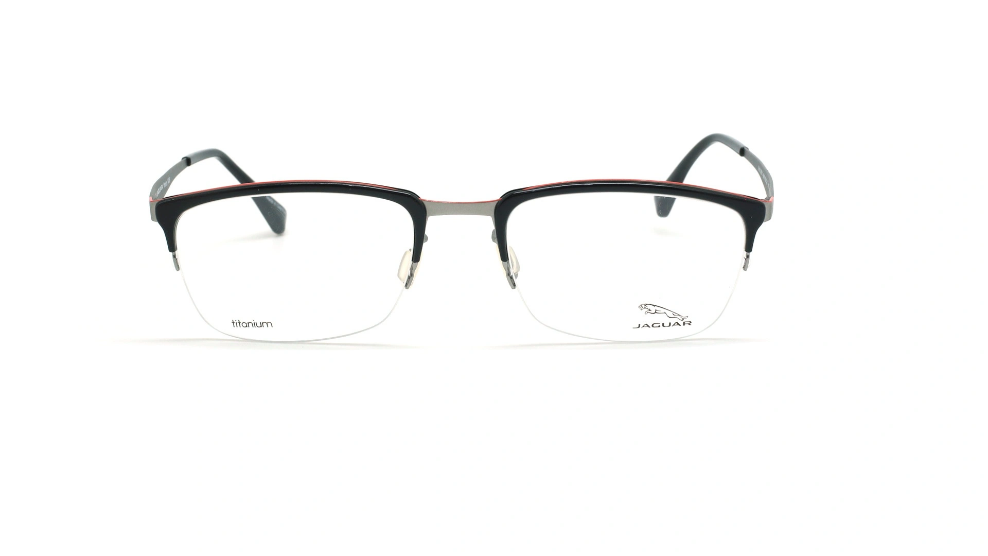 عینک طبی زیرگریف جگوار JAGUAR 39511 - مشکی - عکاسی وحدت - زاویه روبرو
