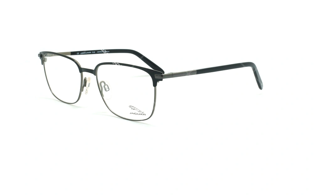 عینک طبی زیرگریف جگوار JAGUAR 33704 - مشکی طوسی - عکاسی وحدت - زاویه سه رخ 