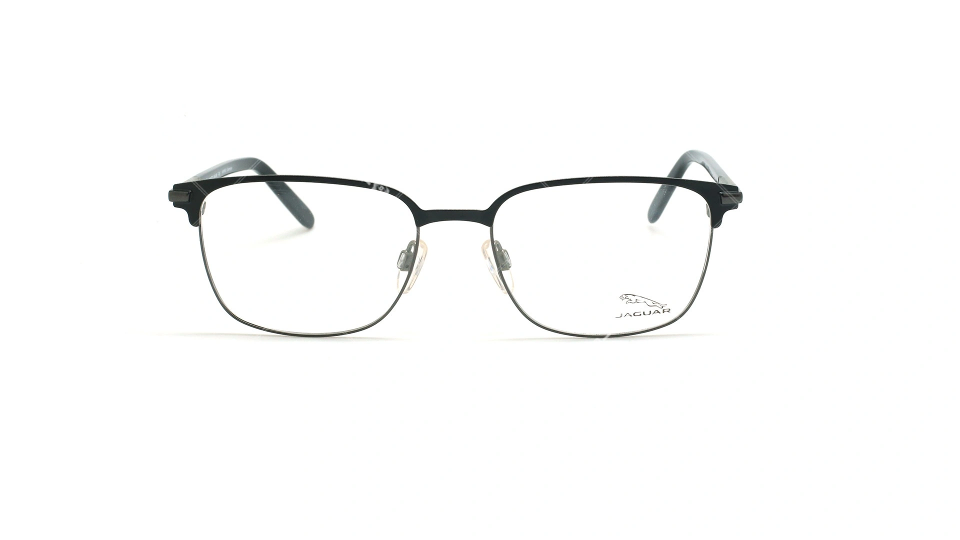 عینک طبی زیرگریف جگوار JAGUAR 33704 - مشکی طوسی - عکاسی وحدت - زاویه روبرو