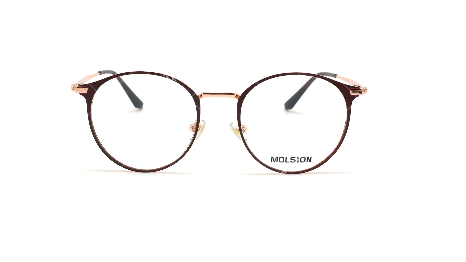 عینک طبی گرد مولسیون - MOLSION MJ7035 - عکاسی وحدت-عکس زاویه روبرو