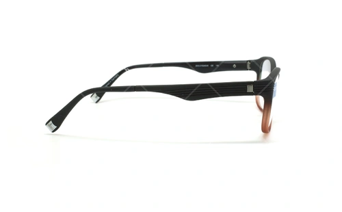 عینک طبی کائوچویی زایس ZEISS ZS10005 - مشکی قرمز - عکاسی وحدت - زاویه کنار 