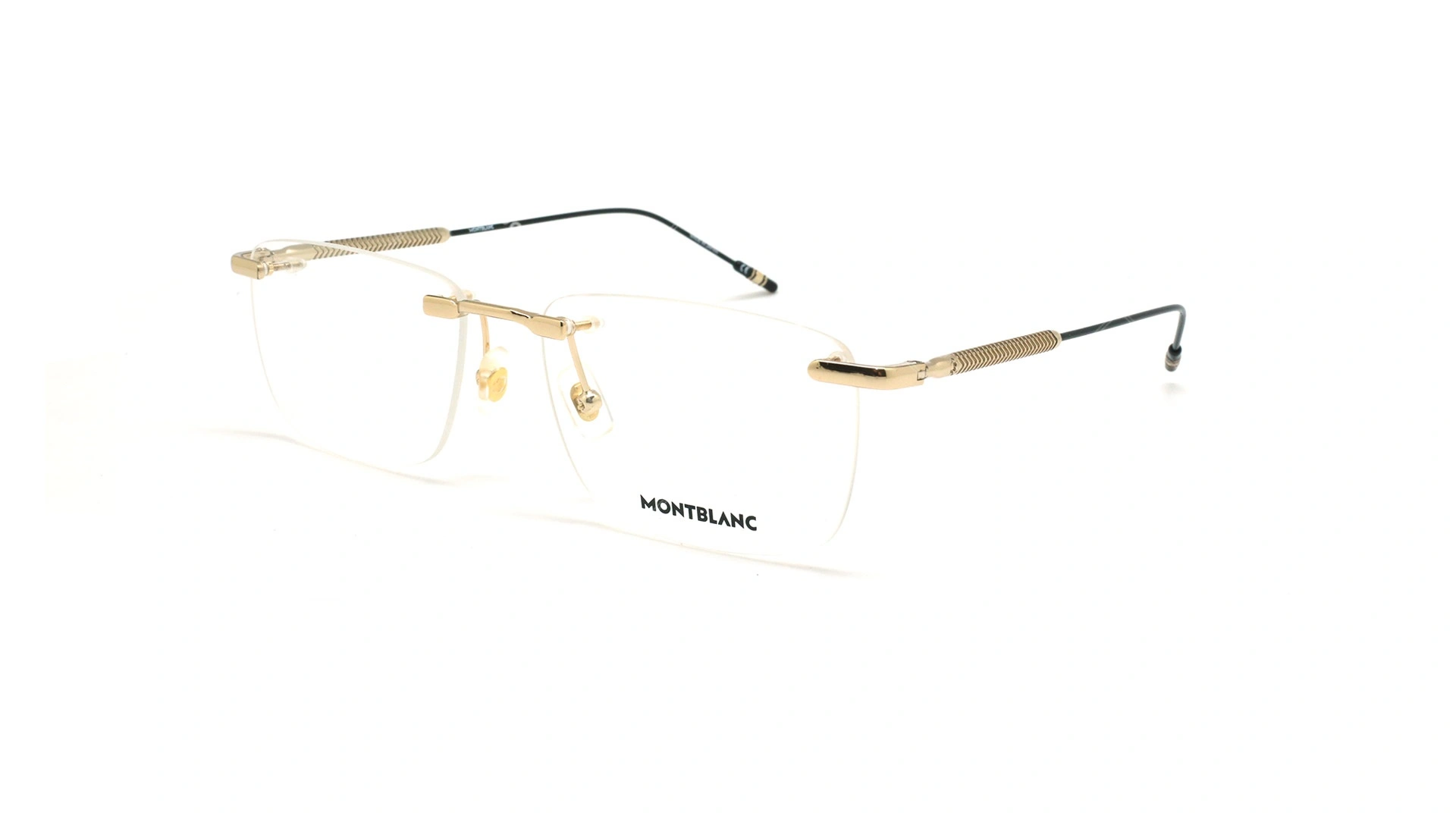 عینک طبی گریف مون بلان - MONTBLANC MB0049O - طلایی - عکاسی وحدت - زاویه سه رخ