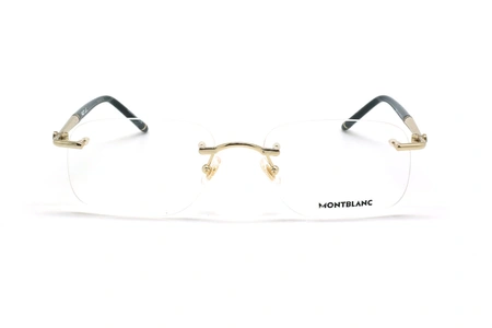 عینک طبی گریف مون بلان - MONTBLANC MB0071O - طلایی مشکی - عکاسی وحدت - زاویه روبرو