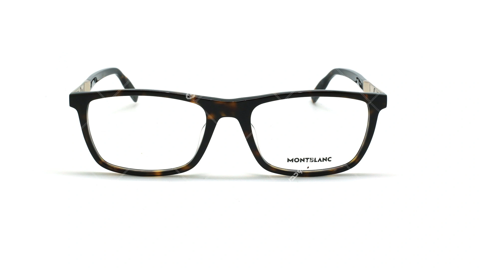 عینک طبی فلزی زیر گریف مونت بلانک - MONTBLANC MB0021O -قهوه ای هاوانا - عکاسی وحدت - زاویه روبرو