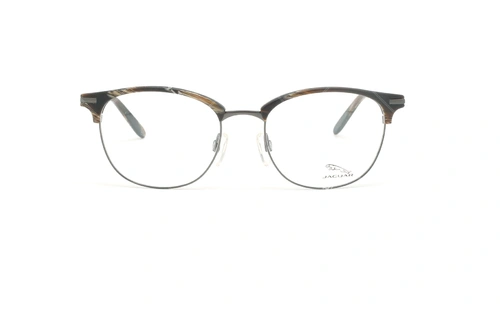 عینک طبی کلاب راند جگوار JAGUAR 33706 - طوسی قهوه ای - عکاسی وحدت - زاویه روبرو