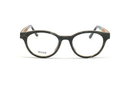عینک طبی بیضی ویستان VISTAN 6111 - چوبی - عکاسی وحدت - زاویه روبرو