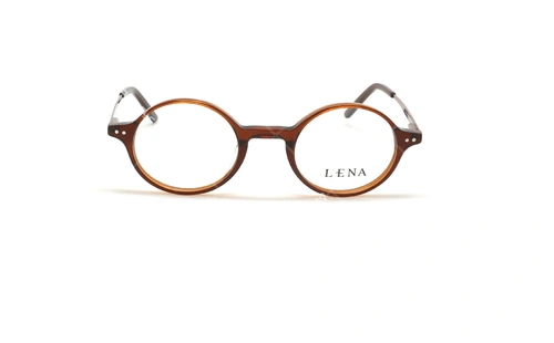 عینک طبی گربه ای لنا - LENA LE544 - قهوه ای - عکاسی وحدت - زاویه روبرو