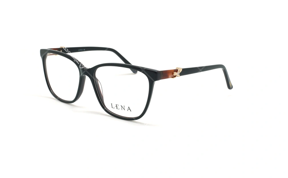 عینک طبی مستطیلی لنا - LENA LE527 -مشکی - عکاسی وحدت - زاویه سه رخ 