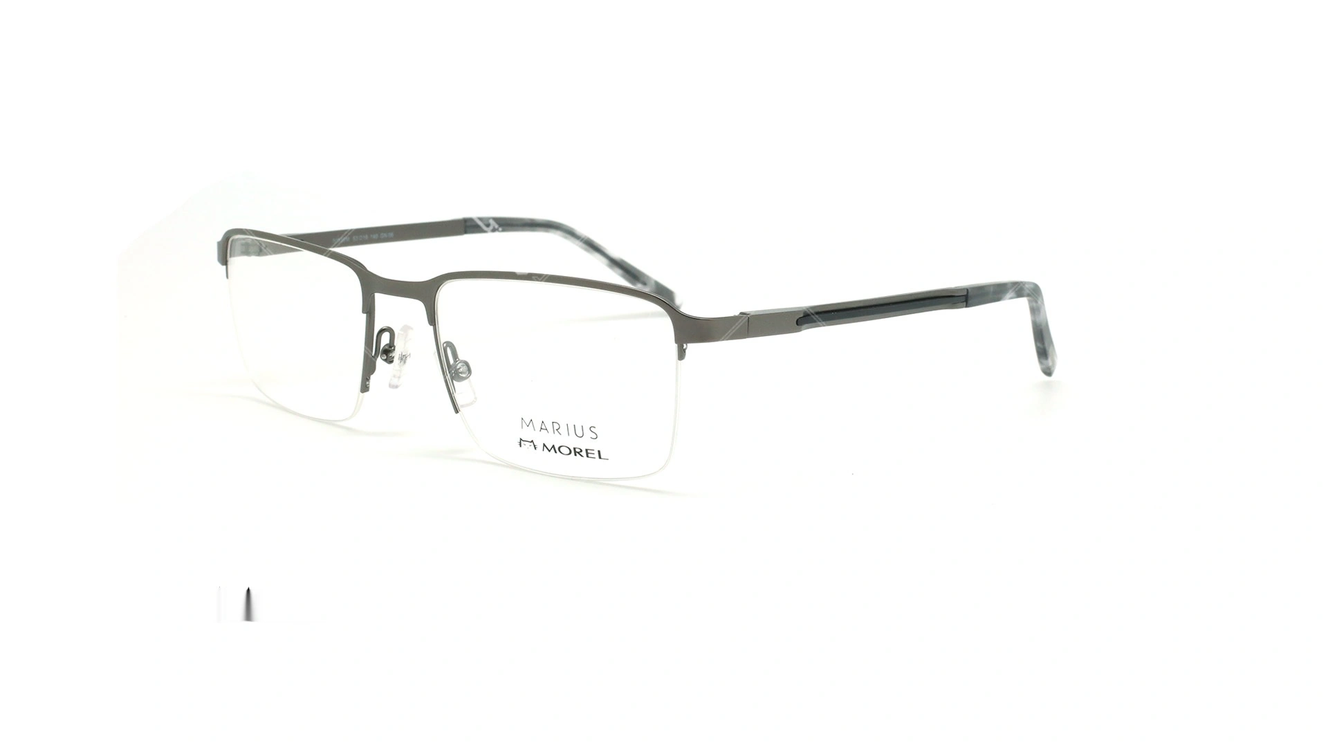 عینک طبی زیرگریف مورل - MARIUS MOREL 50038M -طوسی - عکاسی وحدت - زاویه سه رخ