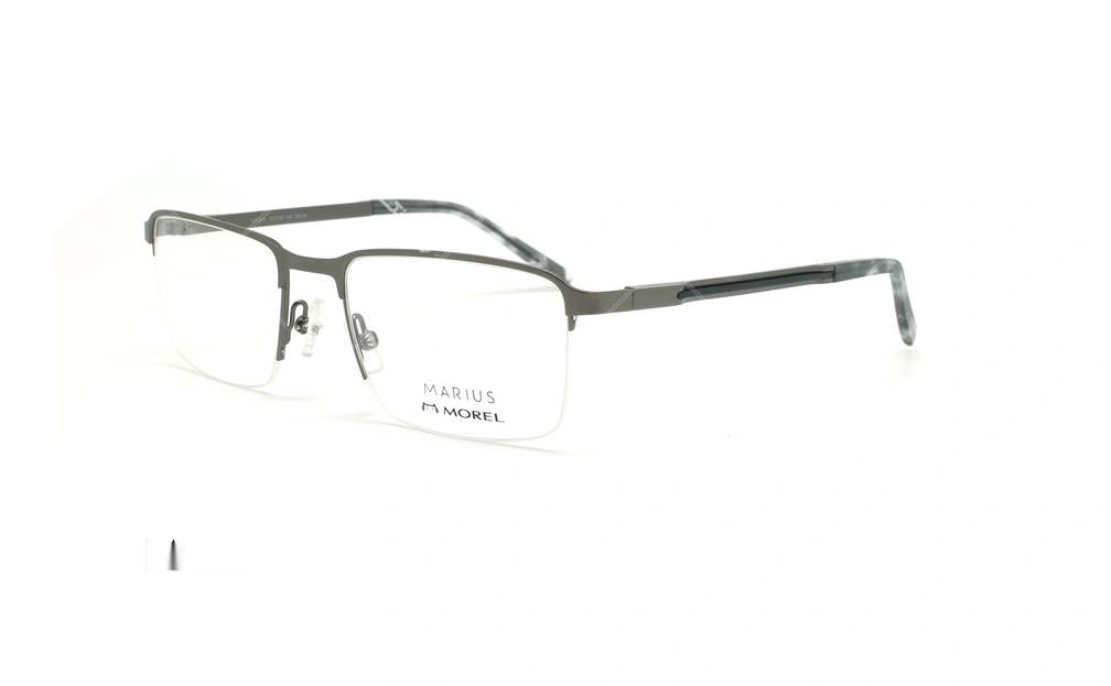 عینک طبی زیرگریف مورل - MARIUS MOREL 50038M -طوسی - عکاسی وحدت - زاویه سه رخ 
