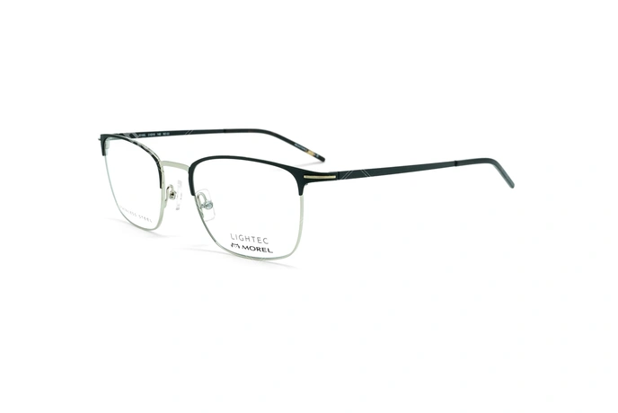 عینک طبی مستطیلی لایتک -  LIGHTEC 30166L - عکاسی وحدت - مشکی نقره ای - عکس زاویه سه رخ