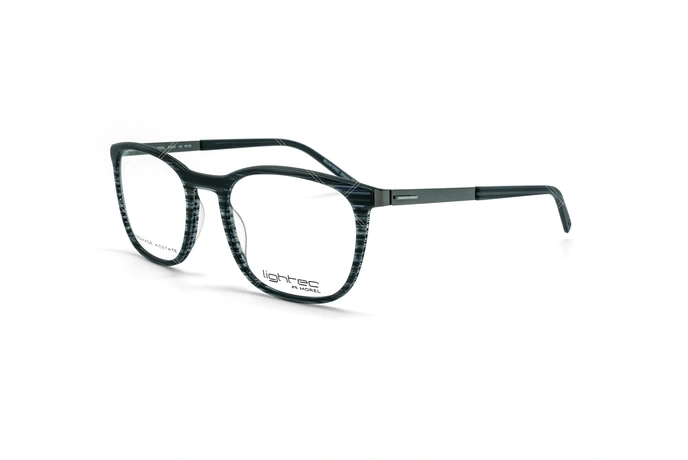 عینک طبی مربعی لایتک -  LIGHTEC 30025L - عکاسی وحدت - مشکی هاوانا - عکس زاویه سه رخ