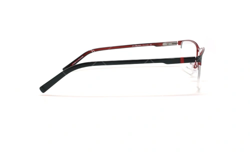 عینک طبی زیرگریف  اگا - OGA 10110O - مشکی قرمز - عکاسی وحدت - زاویه بقل