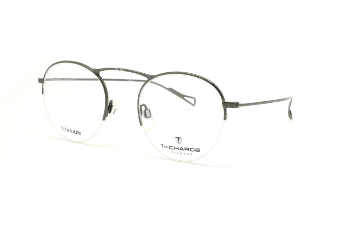 عینک طبی زیر گریف گرد تی شارژ - Charge T1245 - عکاسی وحدت - عکس زاویه سه رخ