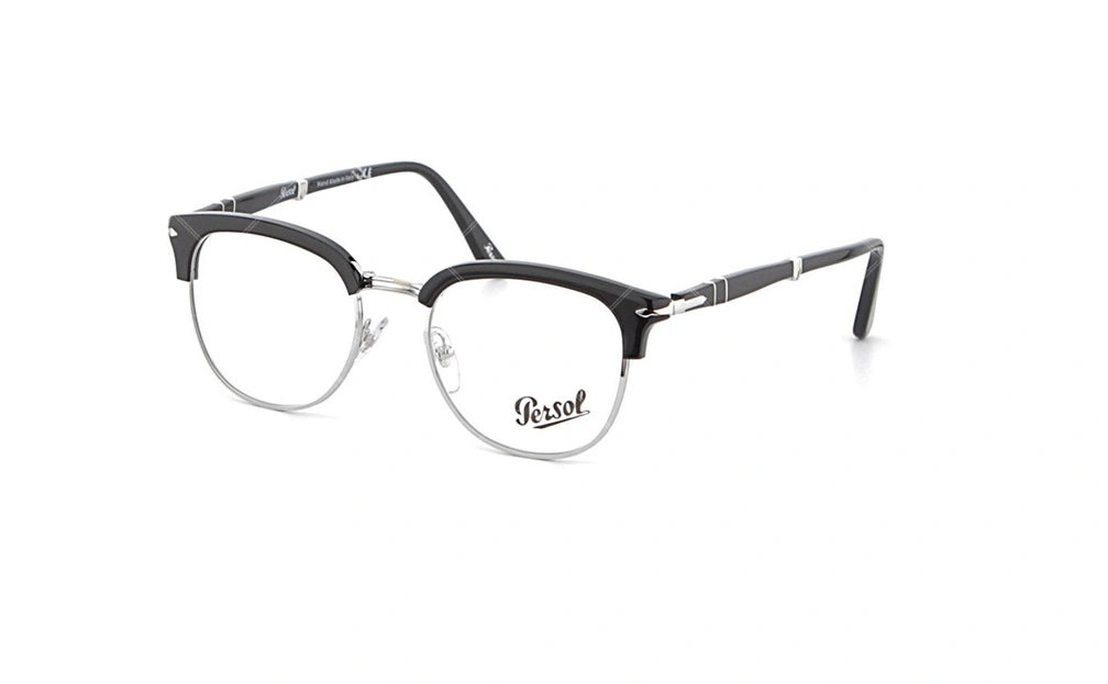 فریم طبی کلاب مستر تاشو   پرسول - Persol PO3132-V - رنگ مشکی - عکاسی وحدت - عکس زاویه سه رخ