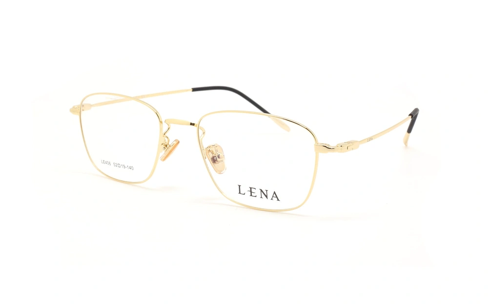 عینک طبی لنا - LENA LE406 -  طلایی - عکاسی وحدت - عکس زاویه سه رخ